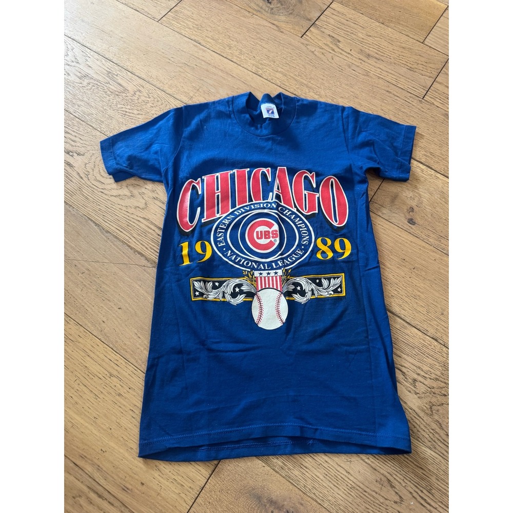 Vintage Chicago Cubs 1989 Eastern Division‎ National League Champions T-Shirt S